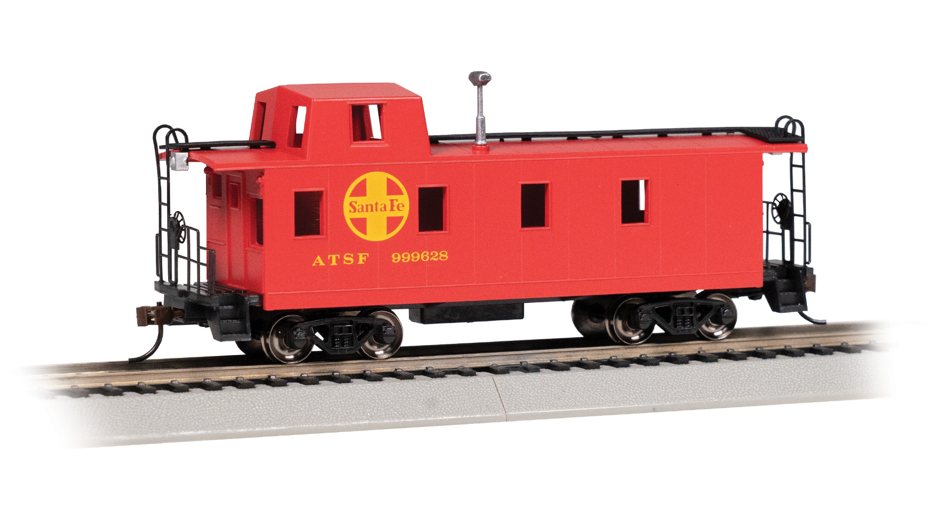 Streamlined caboose with offset cupola santa fe 999628